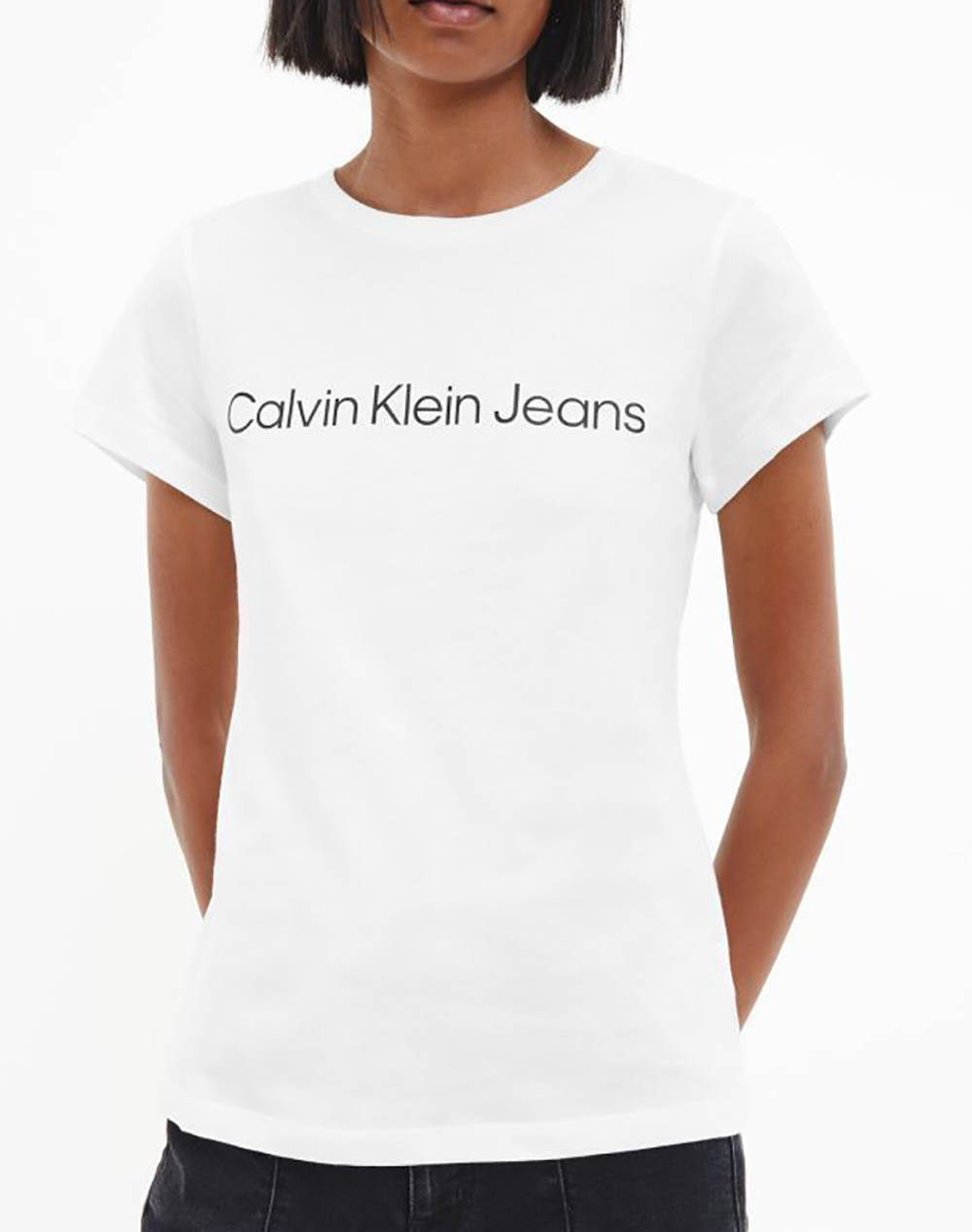 CALVIN KLEIN CORE INSTIT LOGO SLIM FIT TEE