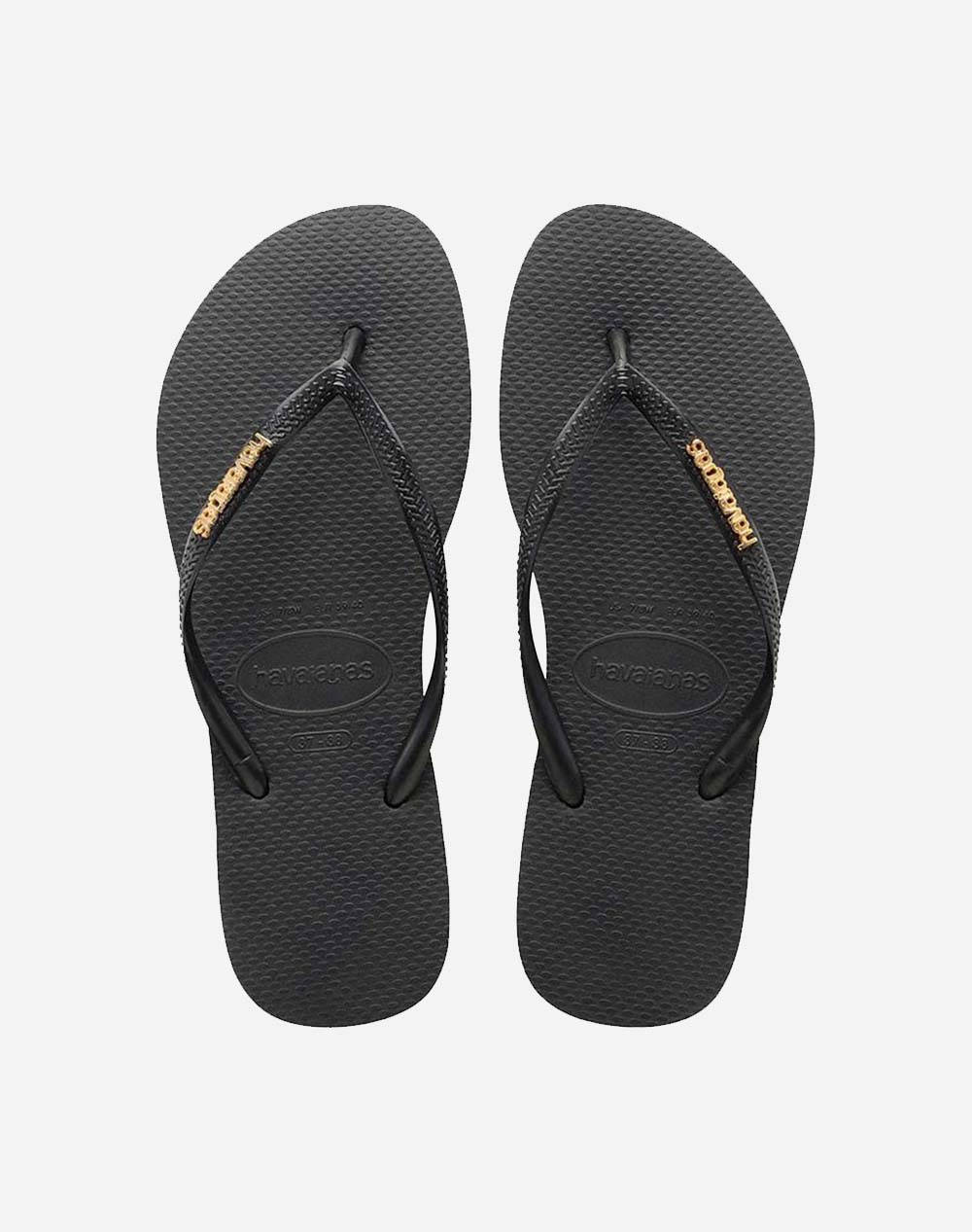 HAVAIANAS SLIM LOGO METALLIC ДЖАПАНКИ