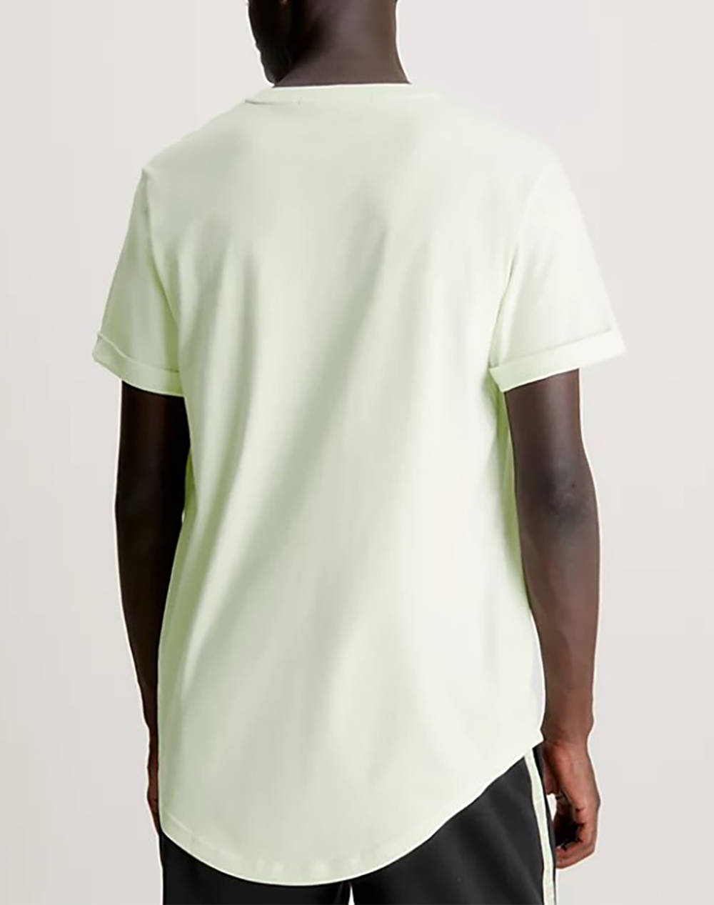 CALVIN KLEIN BADGE ROUND HEM TEE