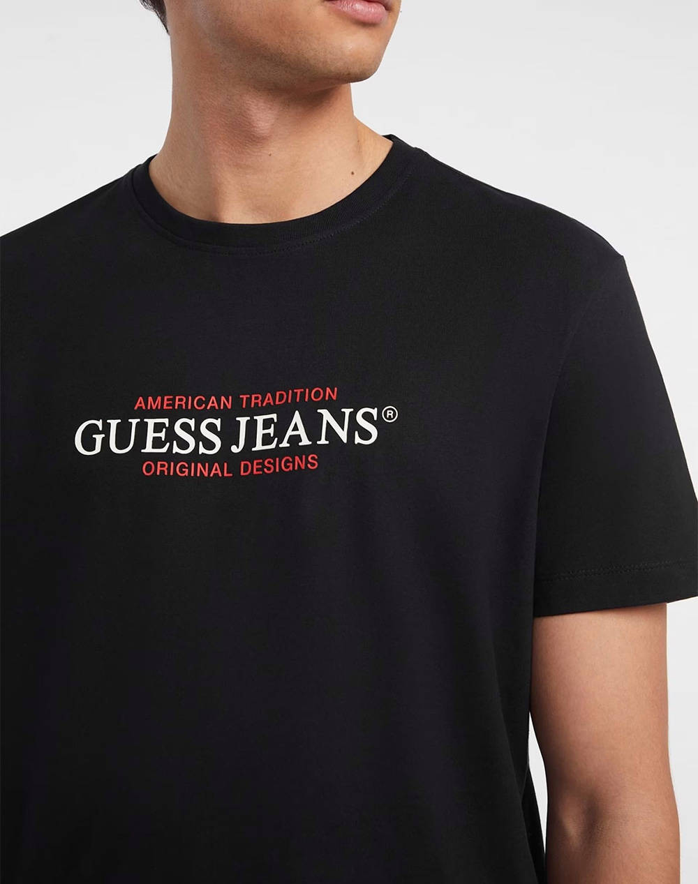 GUESS JEANS GJ SS CN REG AMERICA - MID ORGANIC HEAVY JERSEY 205 BLOUSE M