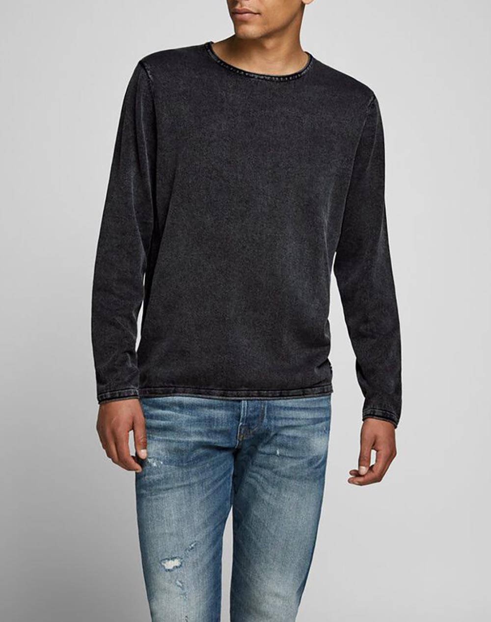 JACK&JONES JJELEO KNIT CREW NECK NOOS