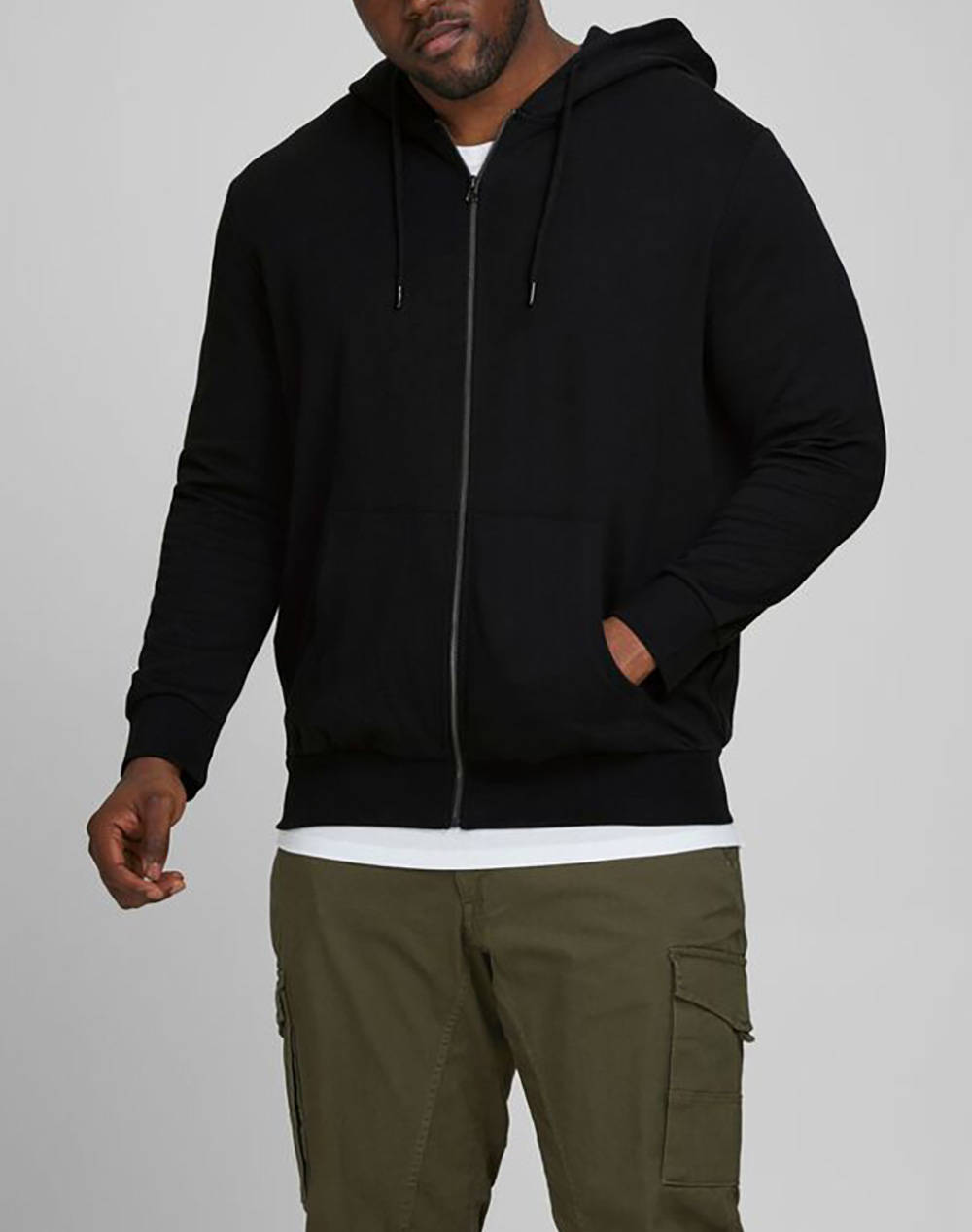 JACK&JONES JJEBASIC SWEAT ZIP HOOD NOOS PS