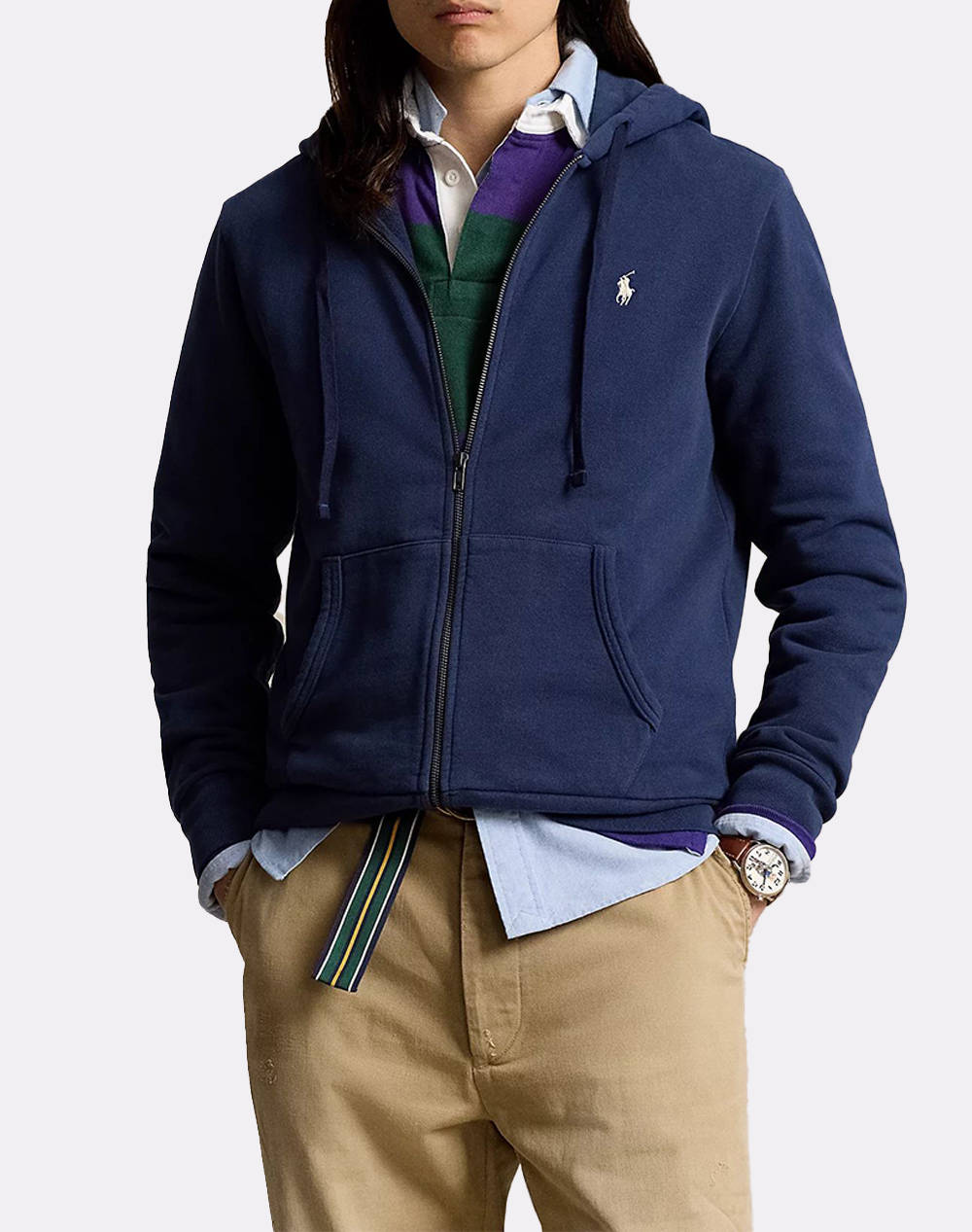 RALPH LAUREN LSFZHOODM4-LONG SLEEVE-SWEATSHIRT