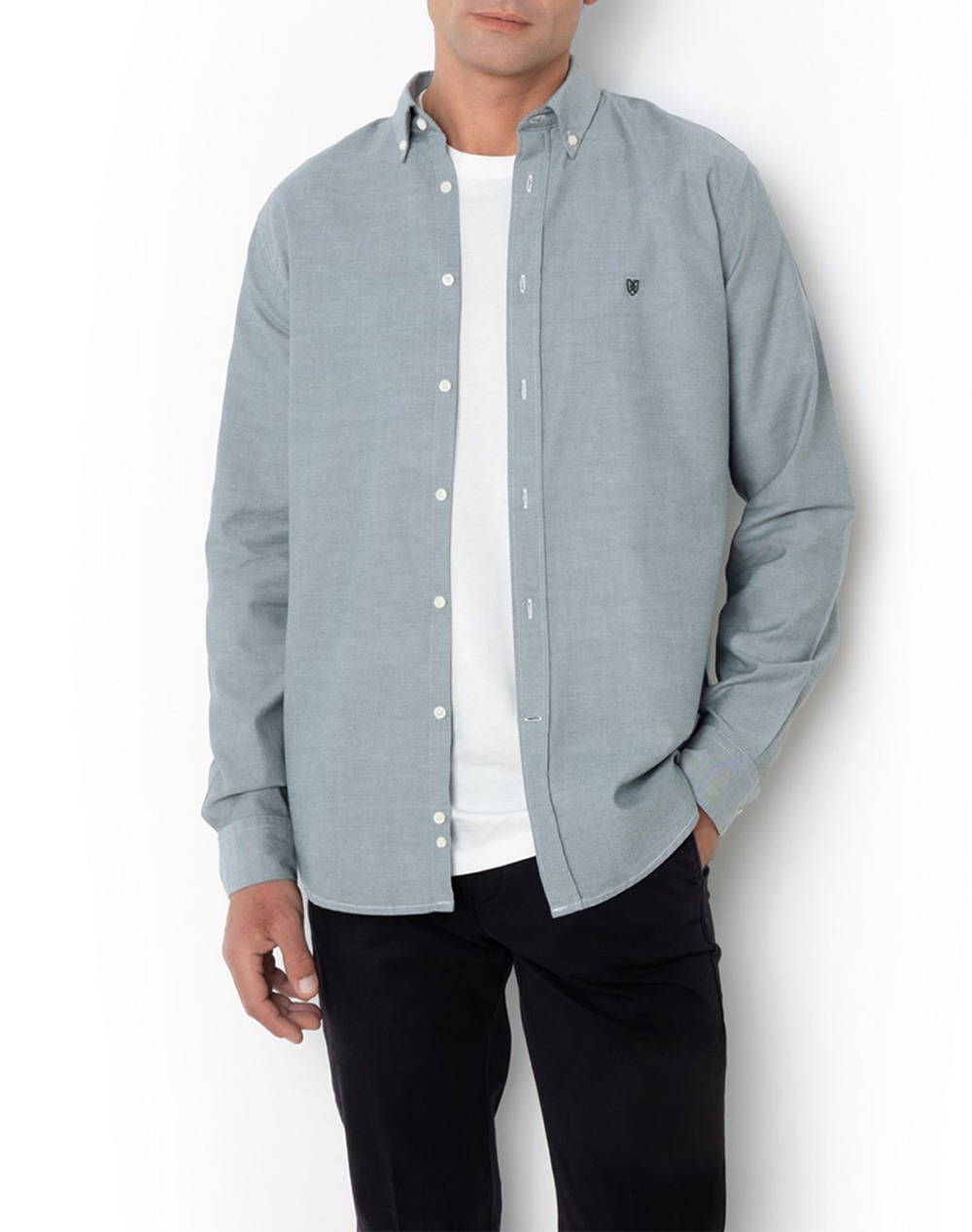 THE BOSTONIANS РИЗА OXFORD REGULAR FIT Plain OXFORD Button-down Regular Fit