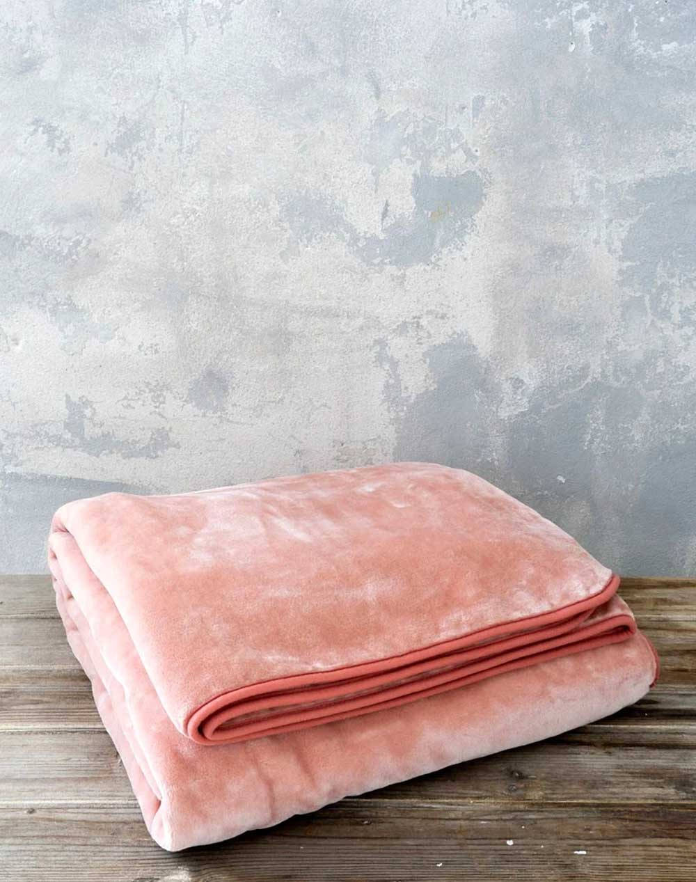 NIMA Одеяло кадифе еденична 160x220 Coperta - Pink