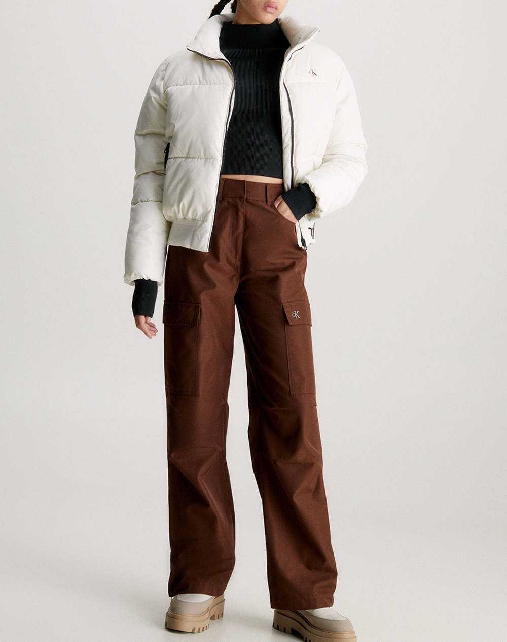 CALVIN KLEIN ZIPPED LOOSE CARGO PANT