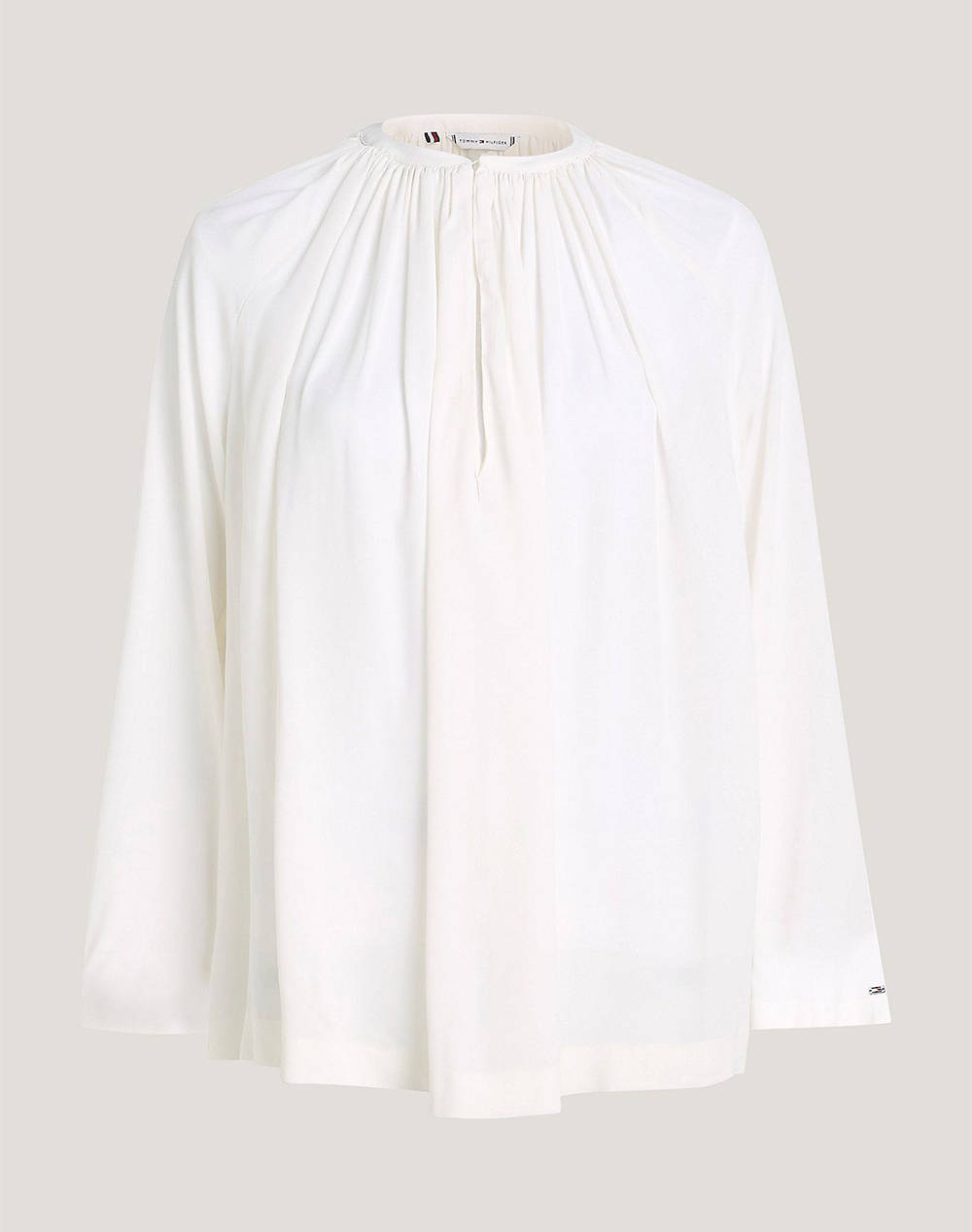 TOMMY HILFIGER CREPE GATHERED BLOUSE