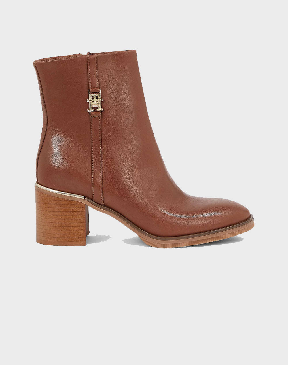 TOMMY HILFIGER FEMININE TH HARDWARE MID BOOTIE