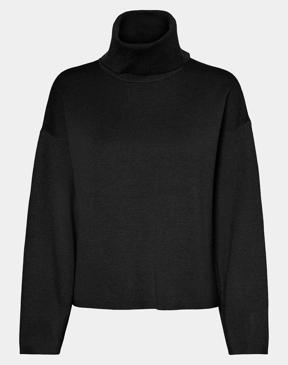 VERO MODA VMGOLD NEEDLE WIDE LS ROLLNECK BLOUSE