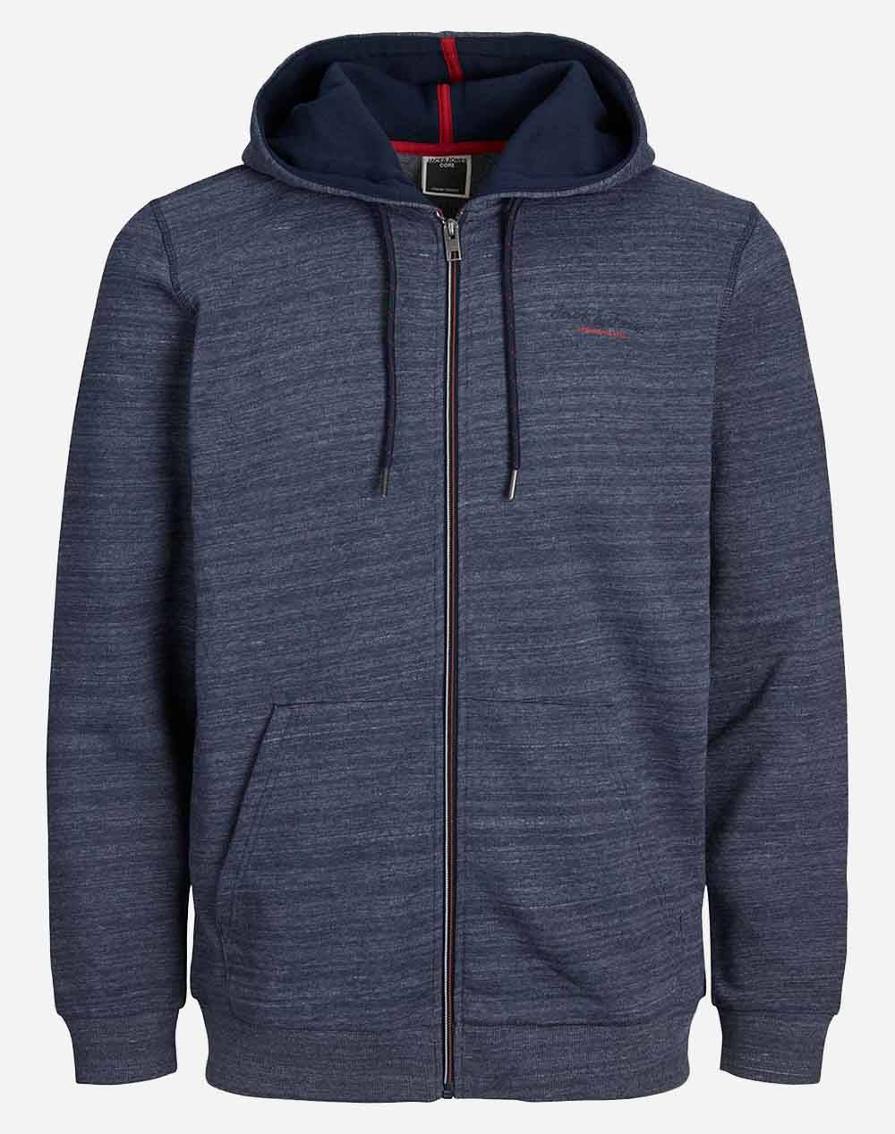 JACK&JONES JCOBERG SWEAT ZIP HOOD NOOS ЖИЛЕТКА СУИТШЪРТ