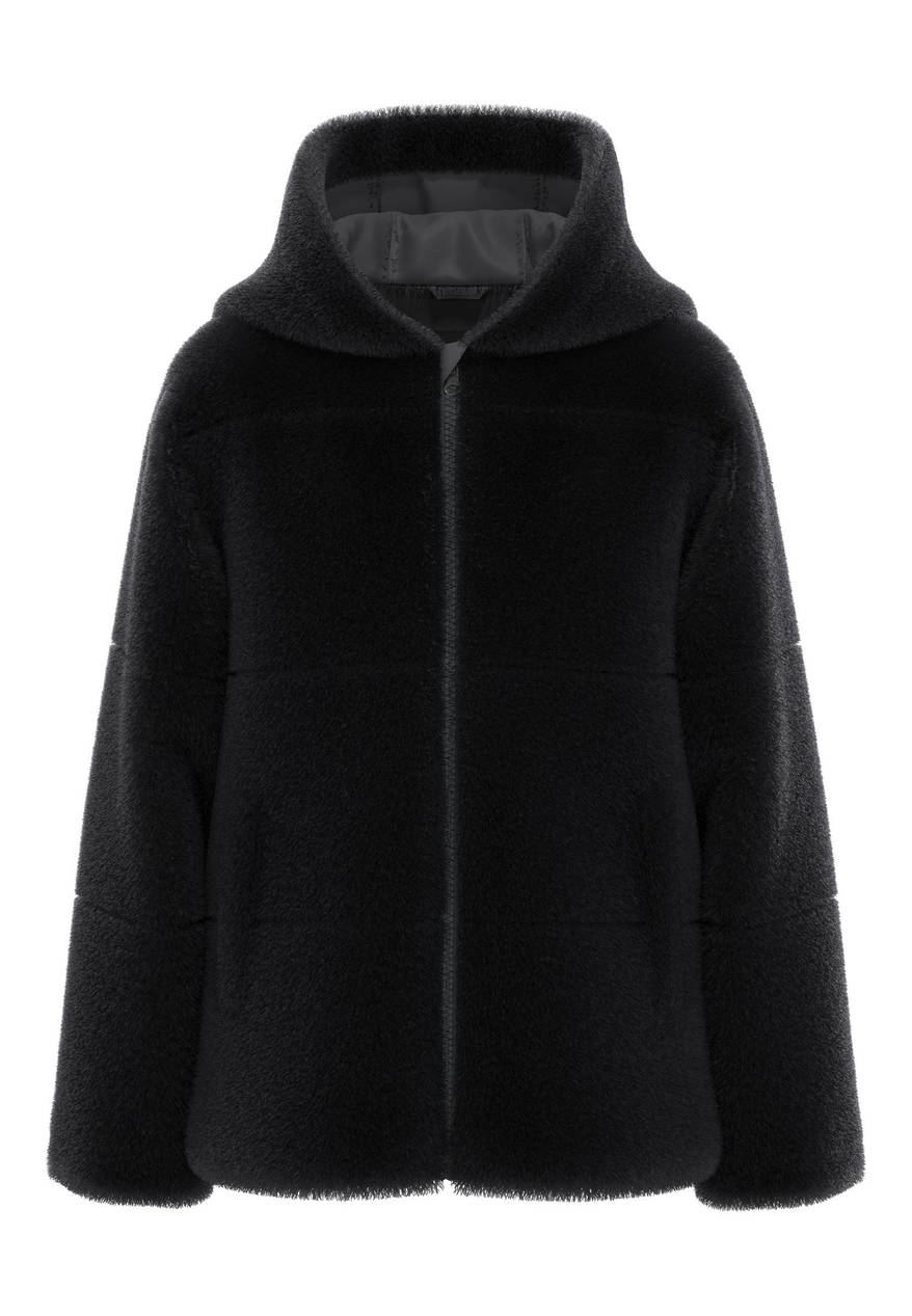 NAME IT NKFMOSA FAKE FUR JACKET W HOOD PB