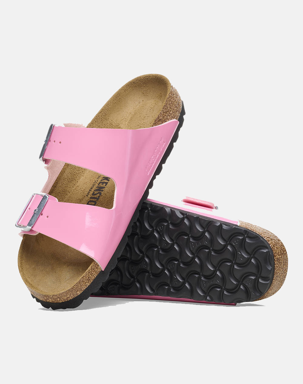 BIRKENSTOCK BS CLASSIC ARIZONA BF PATENT CANDY PINK/BLACK 35 - 43 NARROW SEASONAL WOMENS SHOE