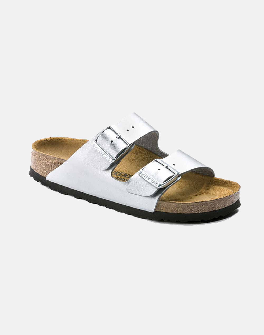 BIRKENSTOCK SYNTHETICS ARIZONA BF SILVER 35 - 43 NARROW SEASONAL CLASSIC ADULTS TEX WOMENS SHOE