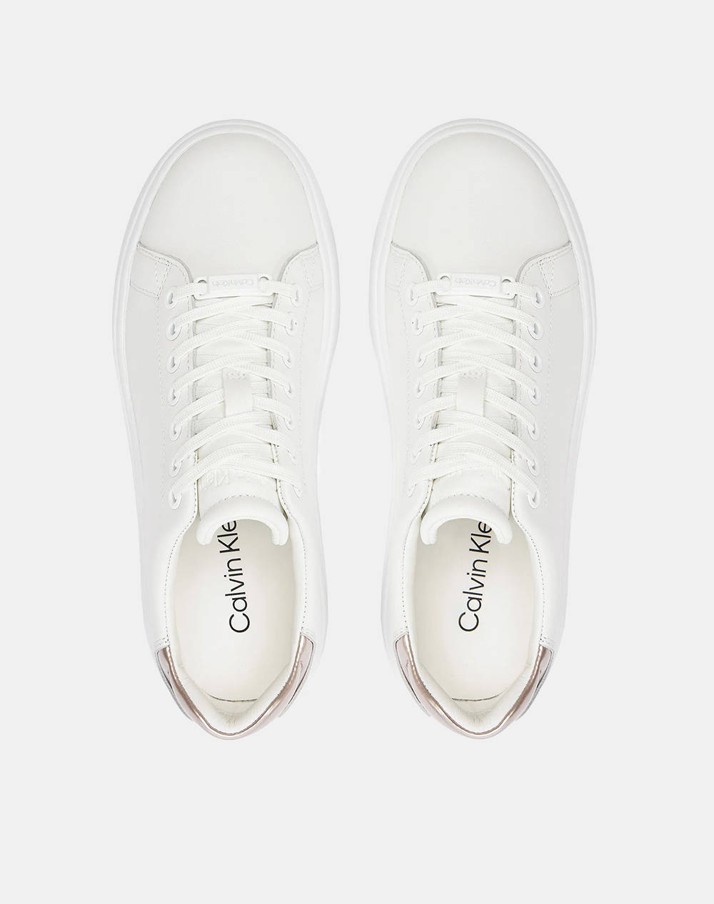 CALVIN KLEIN CUPSOLE LACE UP LEATHER