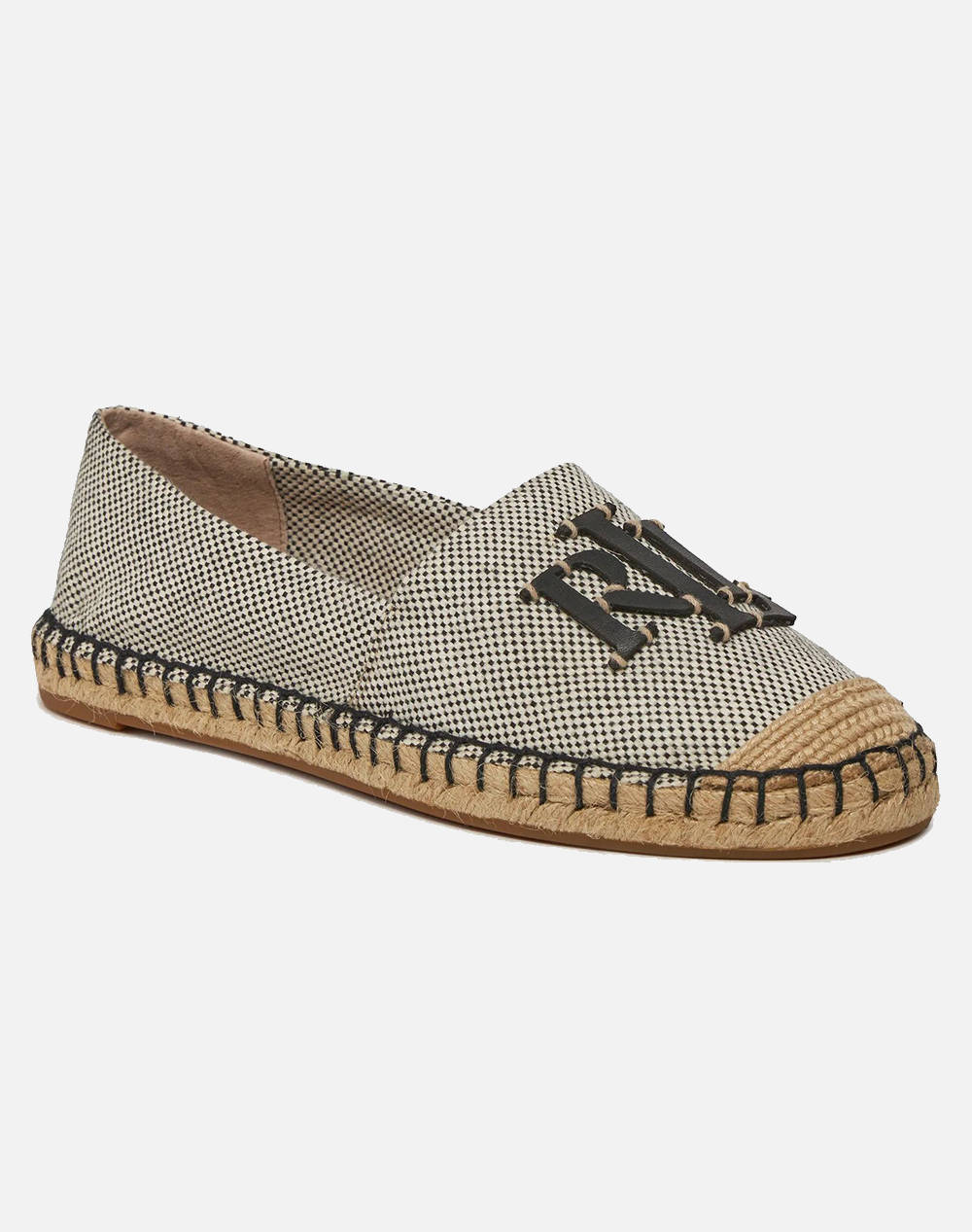 RALPH LAUREN CAMERYN LOGO-ESPADRILLES-FLAT