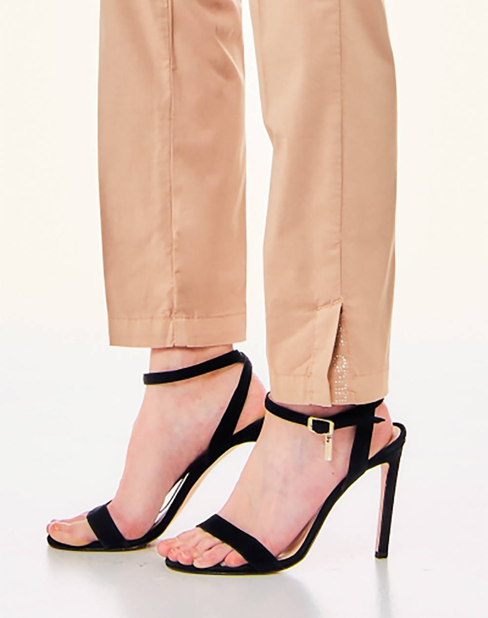 LIU JO WHITE 2 MA4C74 CHINO CLASSY H.W. WOMENS TROUSERS