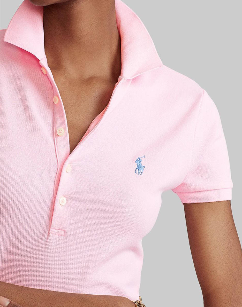 RALPH LAUREN JULIE POLO-SLIM-SHORT SLEEVE-POLO SHIRT