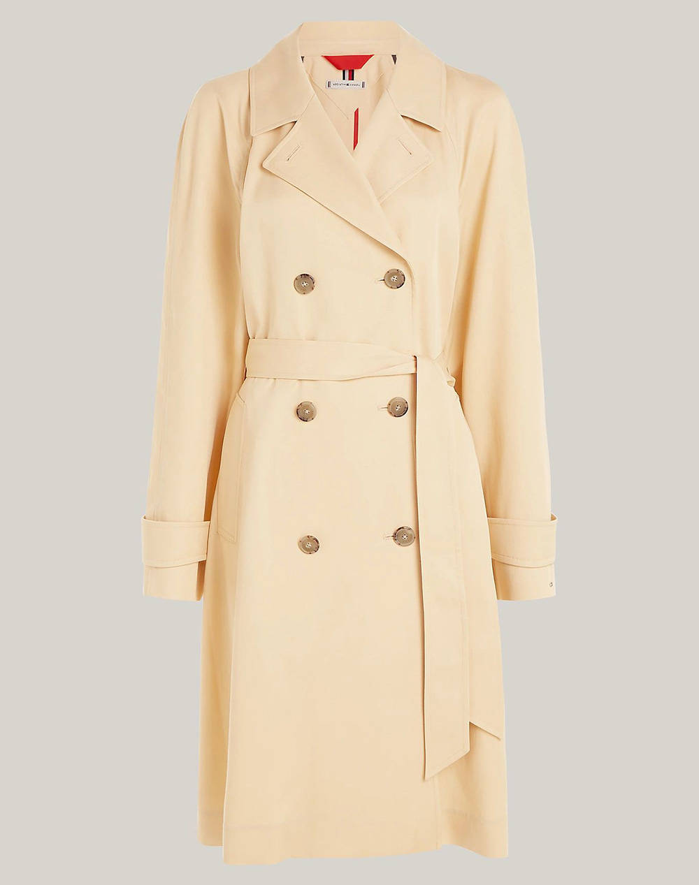 TOMMY HILFIGER TENCEL BLEND FLUID TRENCH