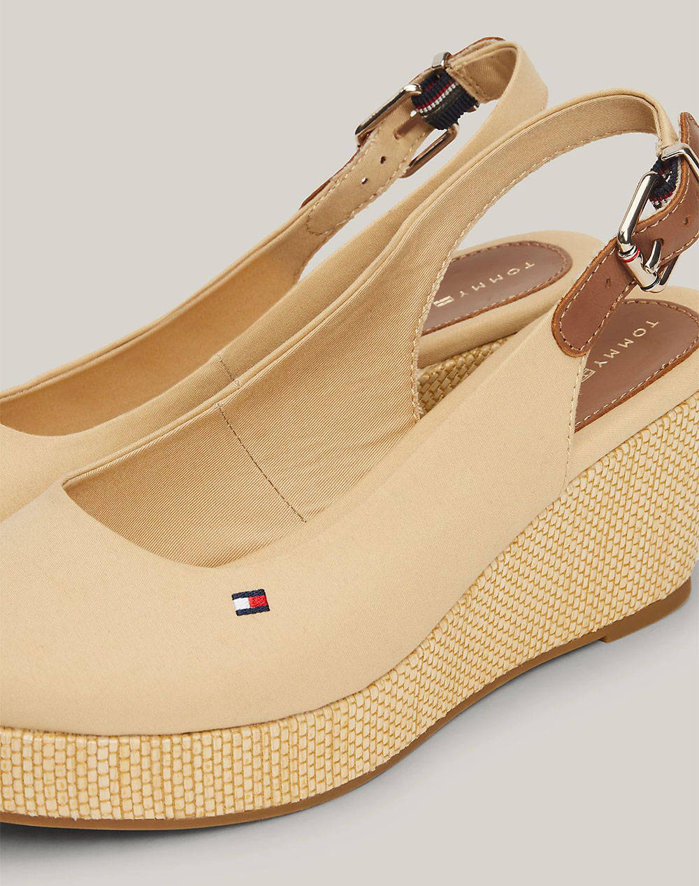 TOMMY HILFIGER ICONIC ELBA SLING BACK WEDGE