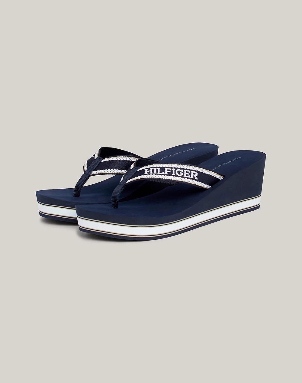 TOMMY HILFIGER HILFIGER WEDGE BEACH SANDAL