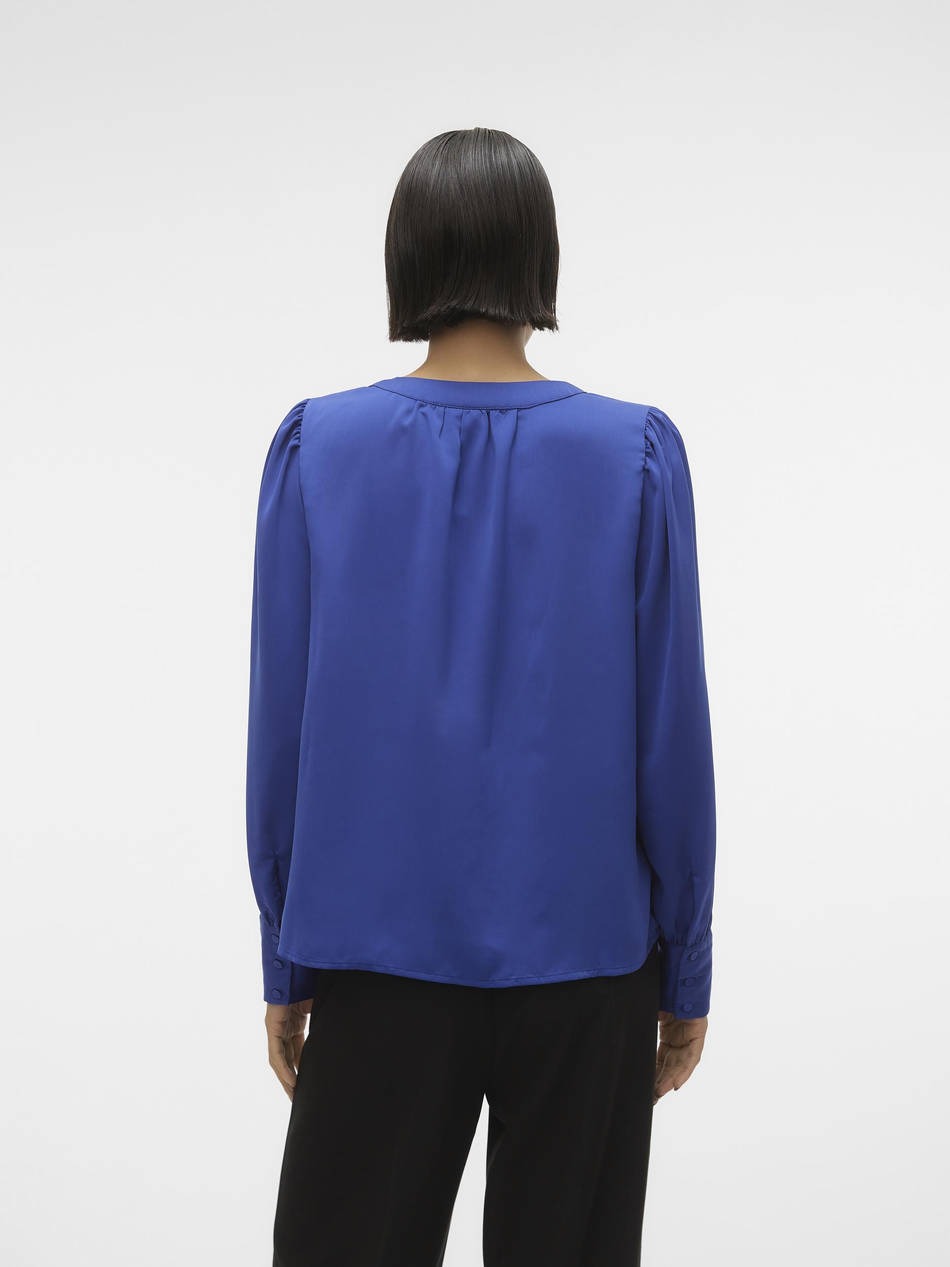 VERO MODA VMGISANA V-NECK SHIRT WVN BTQ