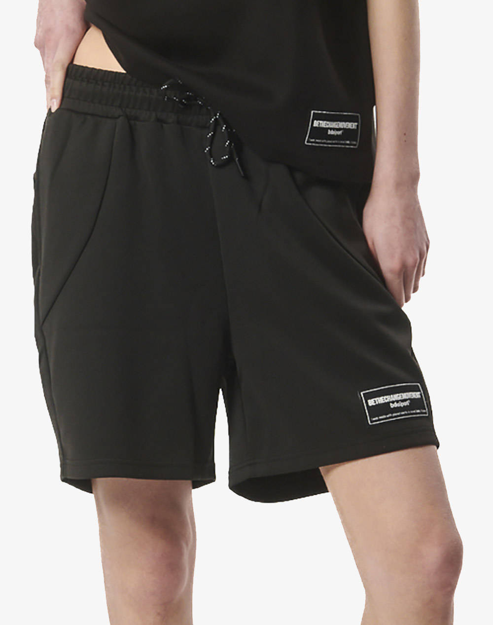 BODY ACTION WOMENS TECH FLEECE LIFESTYLE SHORTS