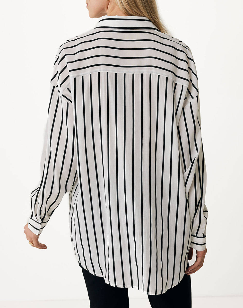 MEXX Striped blouse with chest pocket