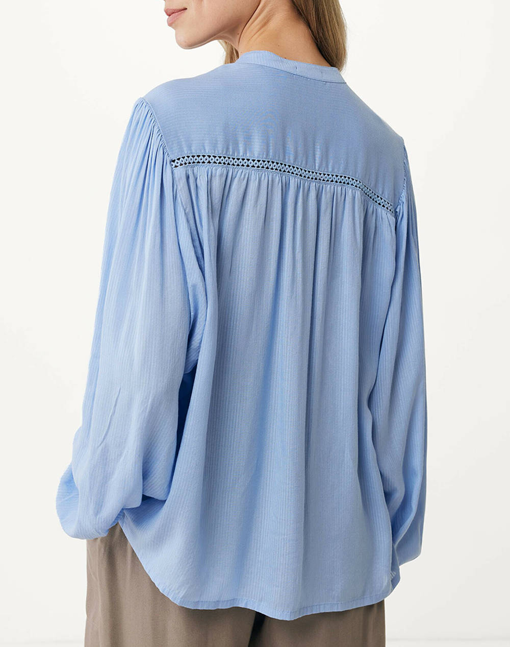 MEXX Blouse with chest embroidery