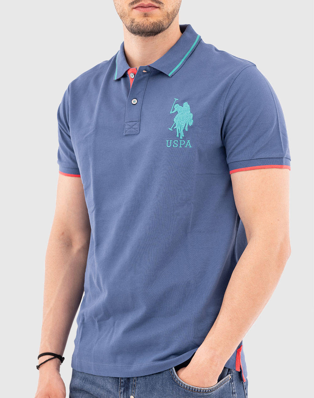 US POLO ASSN LONN 43472 CBHD POLO МЪЖКА ТЕНИСКА