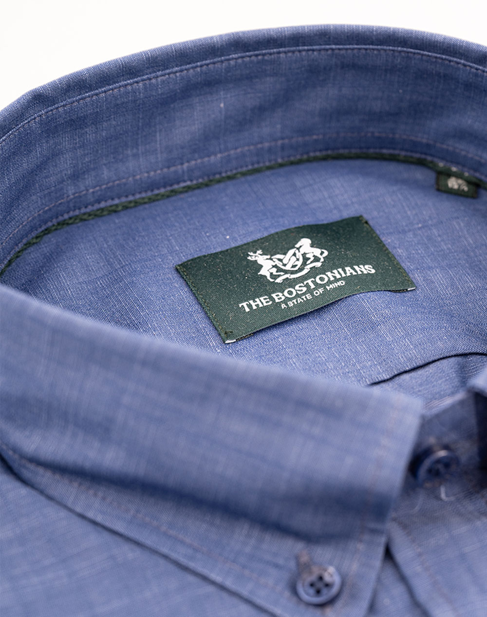 THE BOSTONIANS РИЗА REGULAR FIT Plain SLUB Button-down Regular Fit