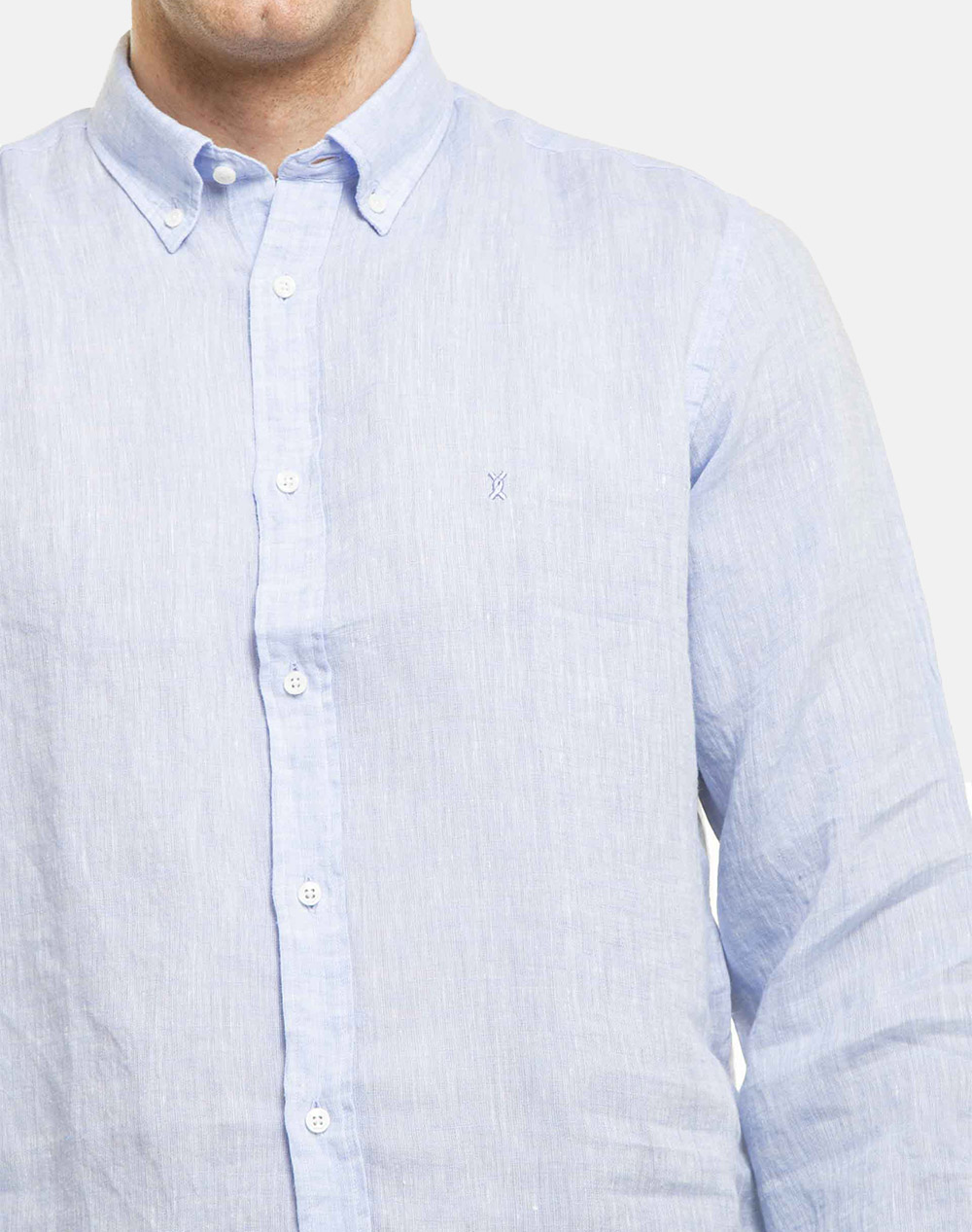 THE BOSTONIANS РИЗА ЛЕН REGULAR FIT Plain LINEN Button-down Regular Fit