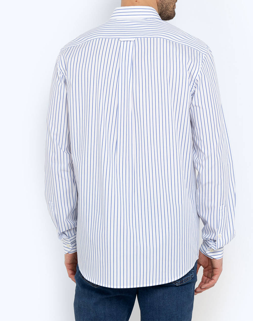 THE BOSTONIANS РИЗА ACORN POPLIN REGULAR FIT Stripe POPLIN Button-down Regular Fit