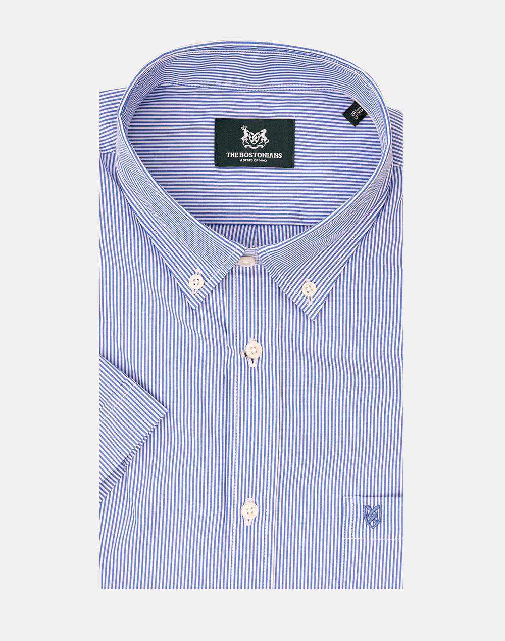 THE BOSTONIANS РИЗА ACORN POPLIN REGULAR FIT Stripe POPLIN Button-down Regular Fit