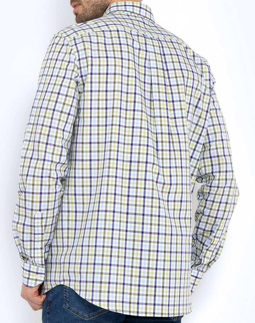 THE BOSTONIANS РИЗА MAVERICK REGULAR FIT MedCheck SLUB Button-down Regular Fit