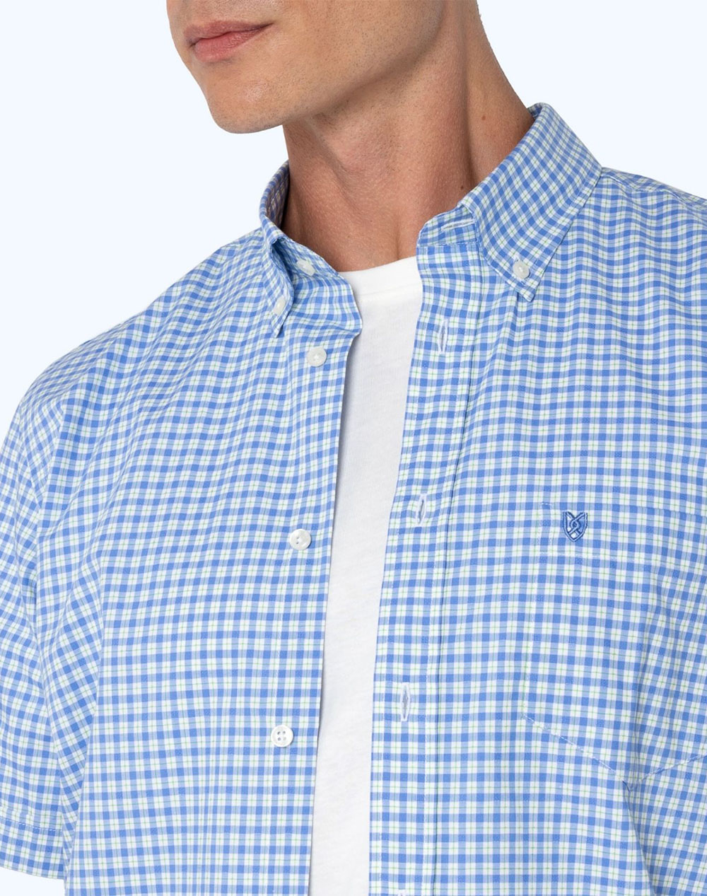 THE BOSTONIANS РИЗА CHESTER ПОПЛИН REGULAR FIT MiniCheck POPLIN Button-down Regular Fit