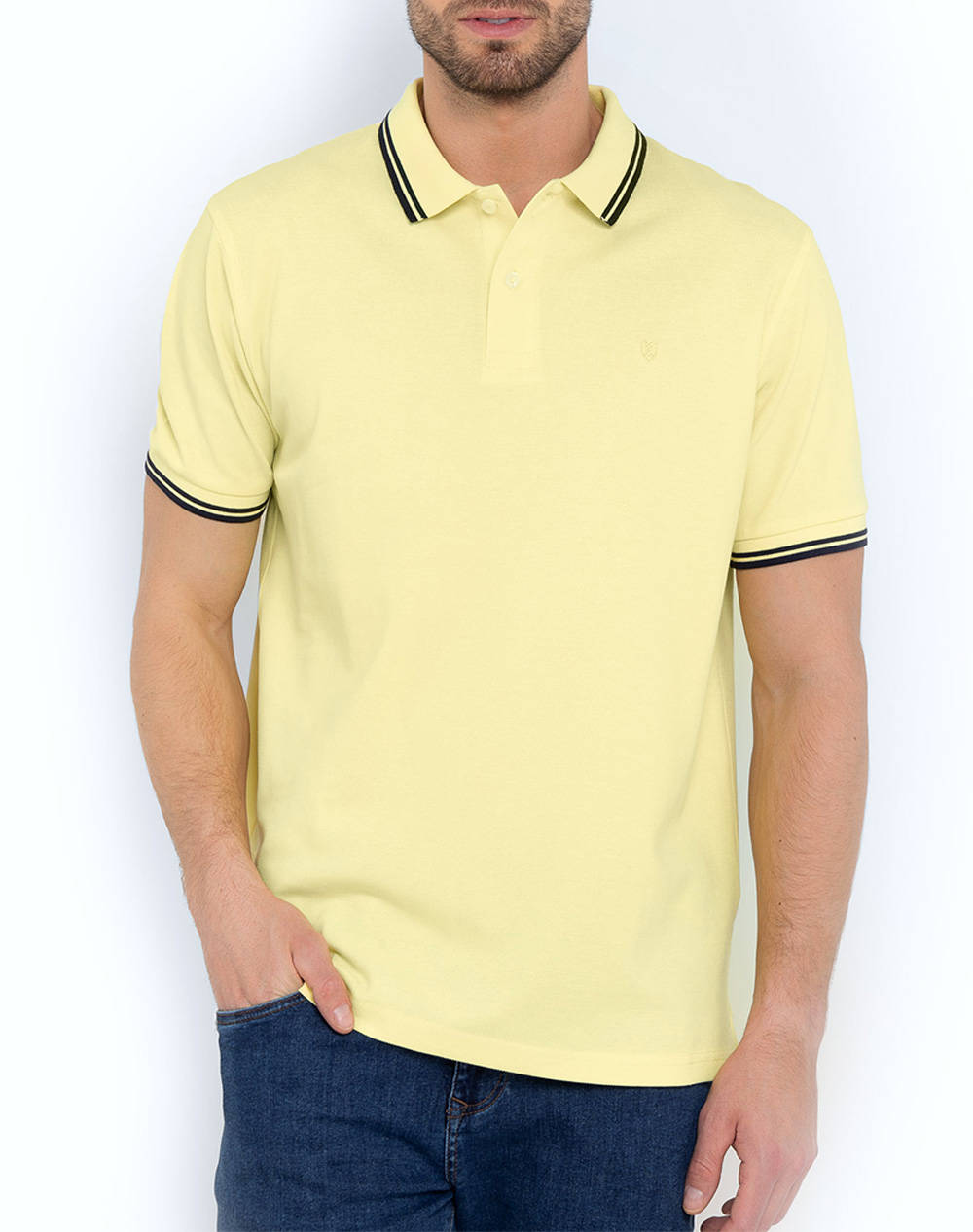 THE BOSTONIANS BLOUSE POLO PIQUE TWIN TIPPED REGULAR