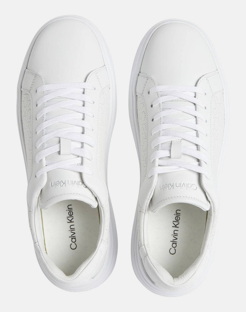 CALVIN KLEIN LOW TOP LACE UP LTH PERF MONO