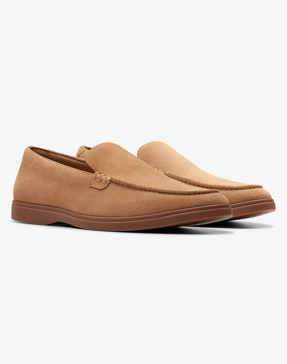 CLARKS Torford Easy Light Tan Suede