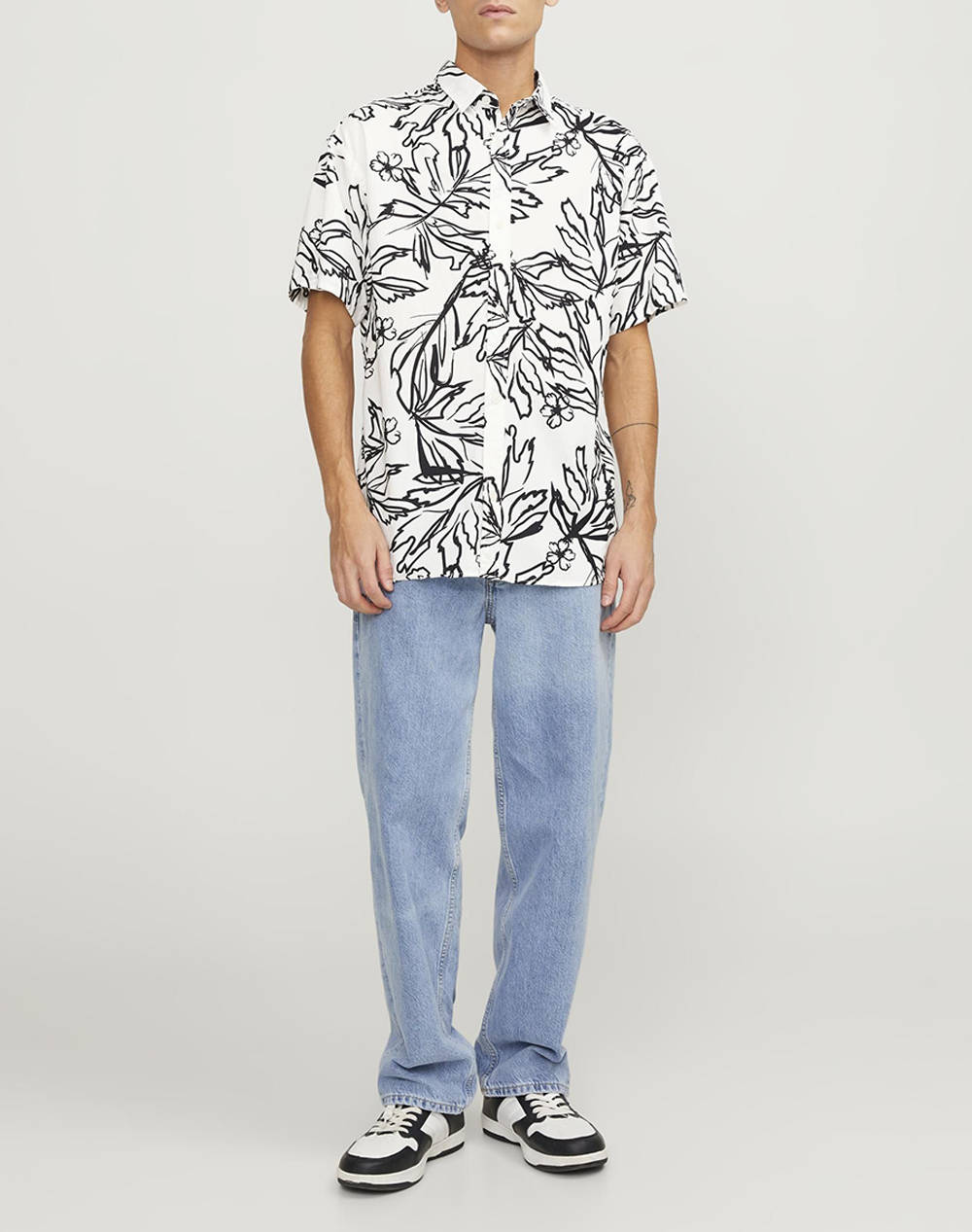 JACK&JONES JORLAFAYETTE AOP SHIRT SS LN