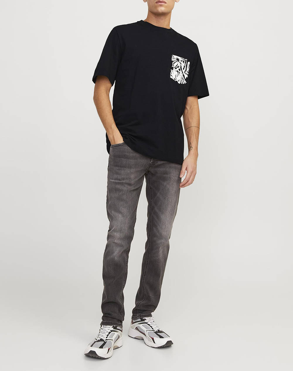 JACK&JONES JORLAFAYETTE POCKET TEE SS CREW NECK LN