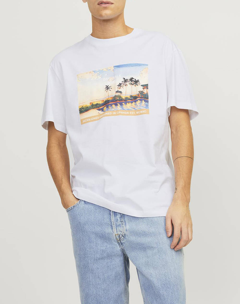 JACK &JONES JORTAMPA GRAPHIC TEE SS CREW NECK