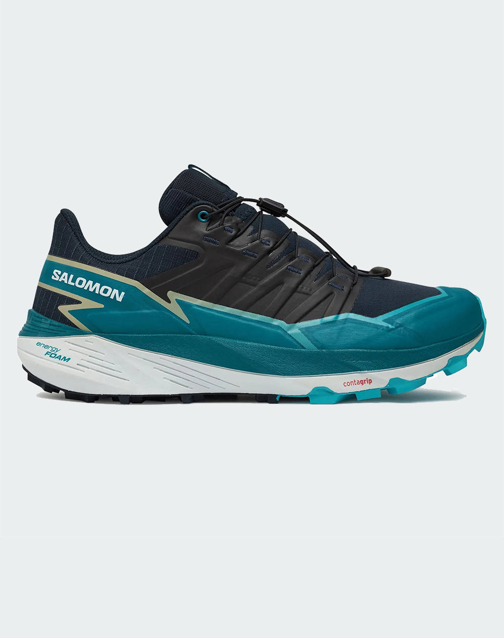 SALOMON TRAIL RUNNING - CROSS THUNDERCROSS CARBON / TAHITIAN TIDE / PEACOCK BLUE MENS SHOE