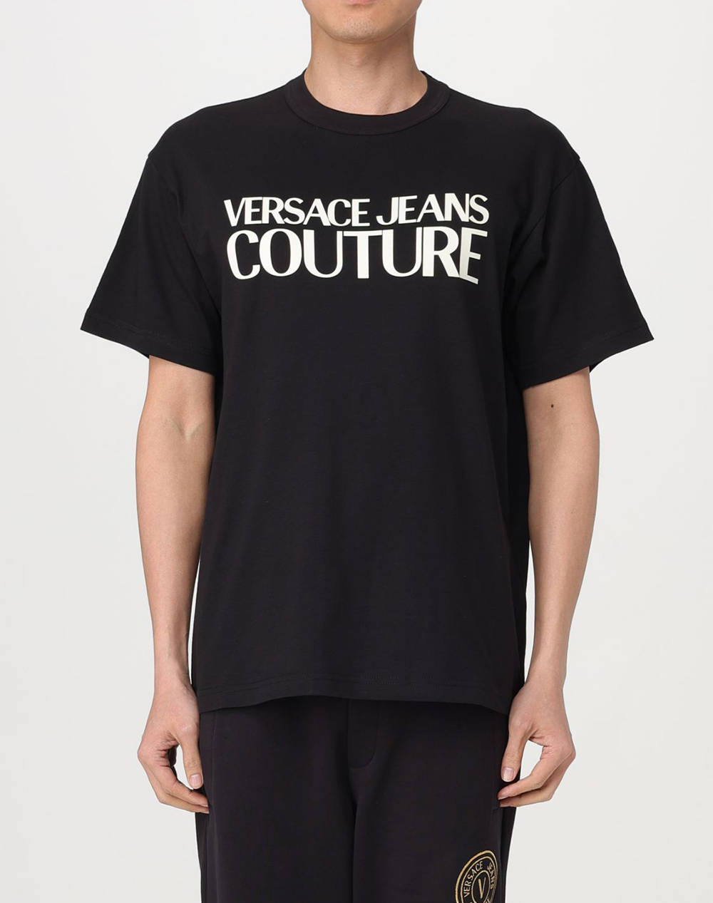 VERSACE JEANS 76GAHG01CJ00G 76UP601 R LOGO COLOR PT MENS T-SHIRT