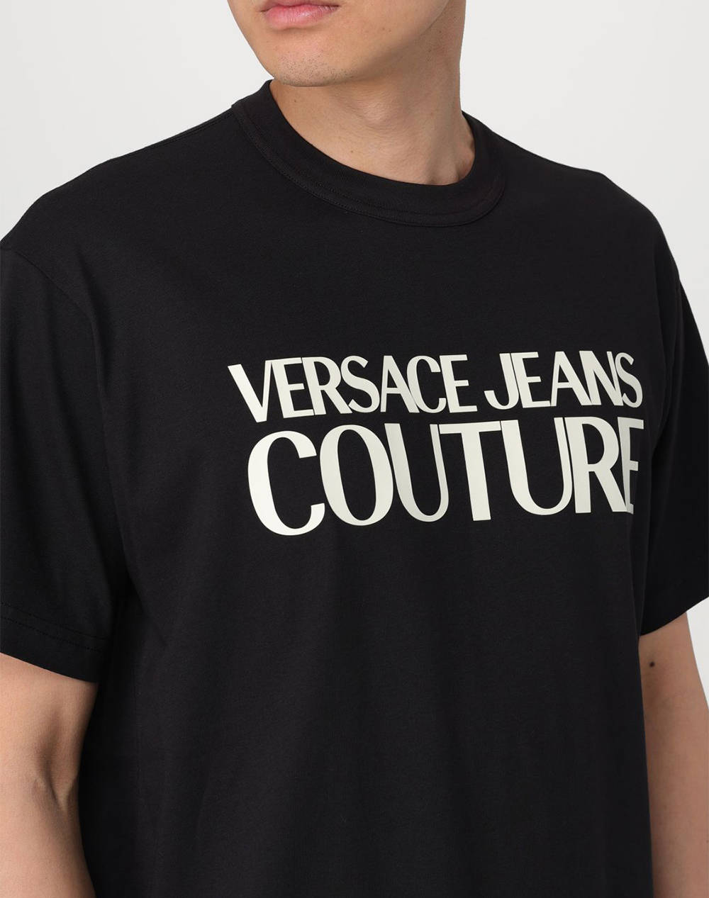 VERSACE JEANS 76GAHG01CJ00G 76UP601 R LOGO COLOR PT MENS T-SHIRT