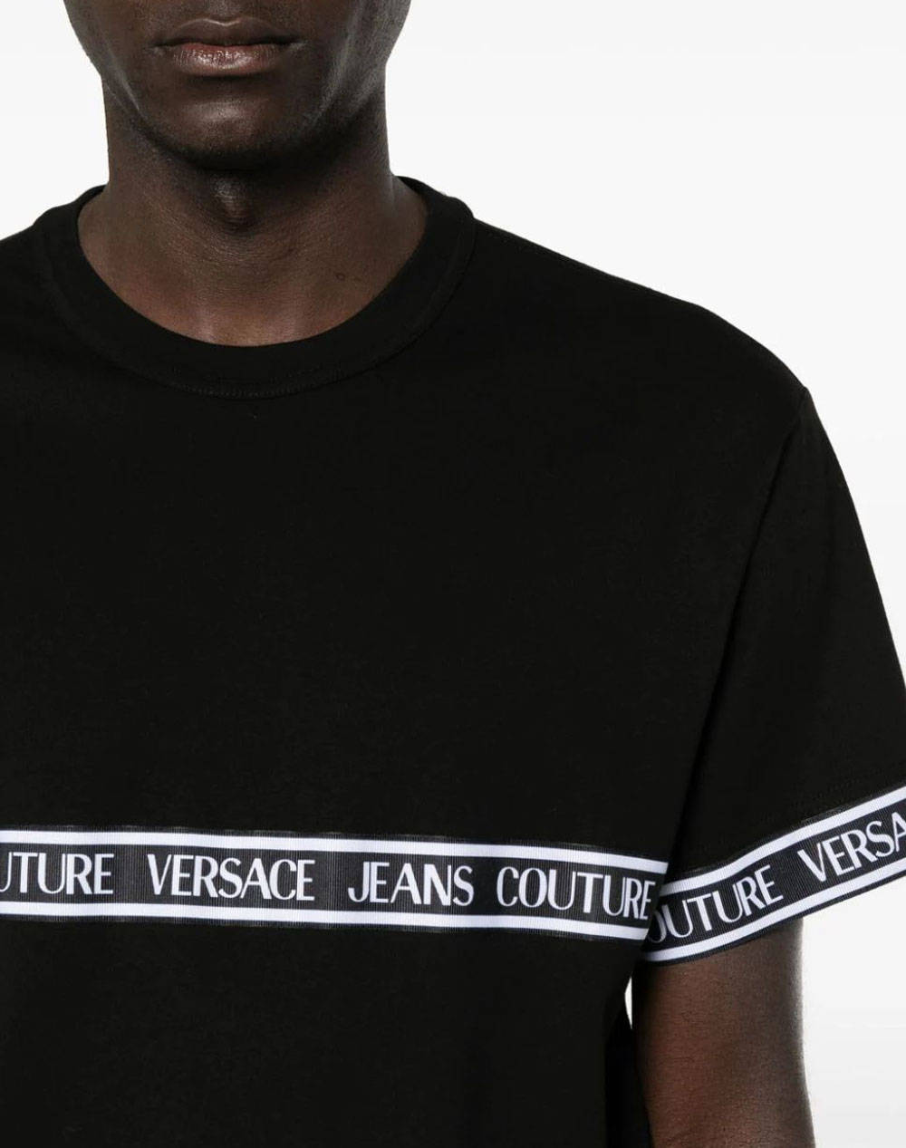 VERSACE JEANS 76GAHC06CJ01C 76UP601 R TAPE MENS T-SHIRT