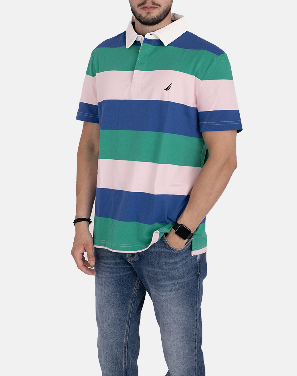 NAUTICA БУЛУЗА ПОЛО КМ SS STRIPED RUGBY POLO_SUSTAINABLE SS STRIPED RUGBY POLO_SUSTAINABLE