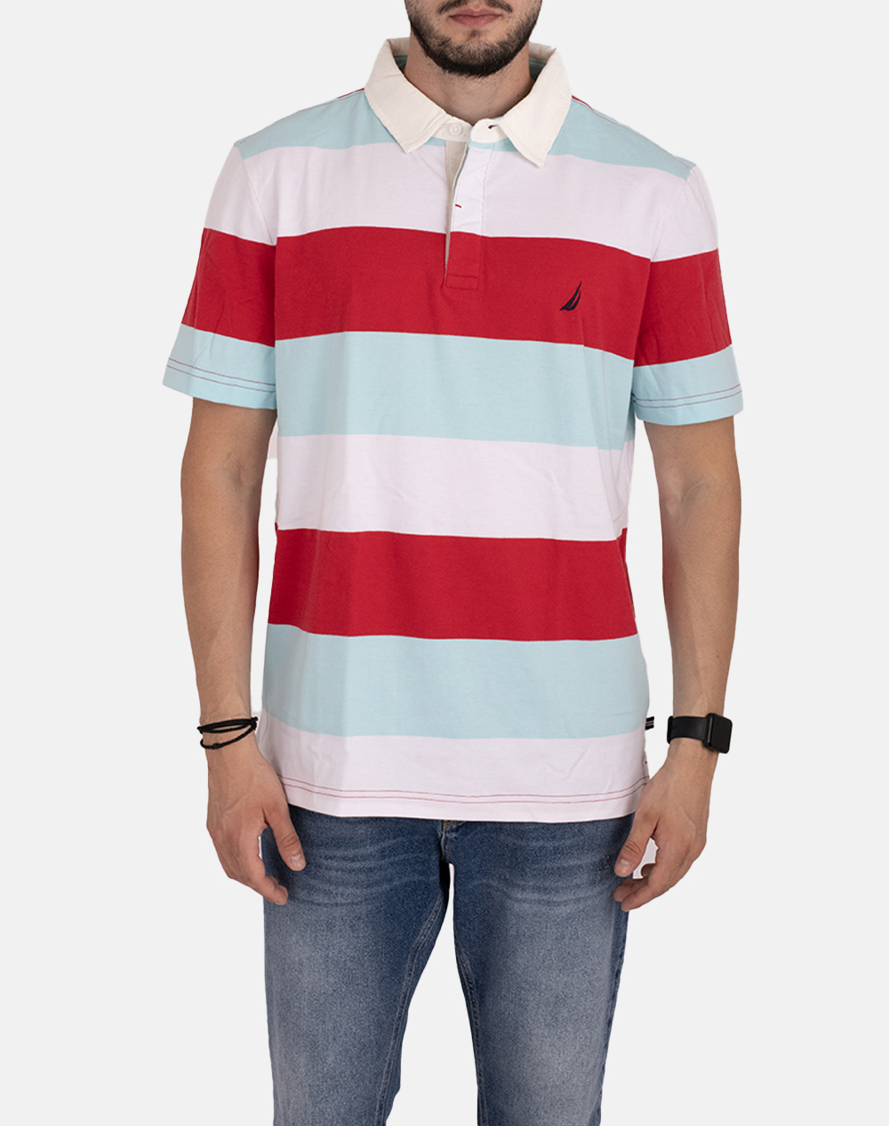 NAUTICA БУЛУЗА ПОЛО КМ SS STRIPED RUGBY POLO_SUSTAINABLE SS STRIPED RUGBY POLO_SUSTAINABLE