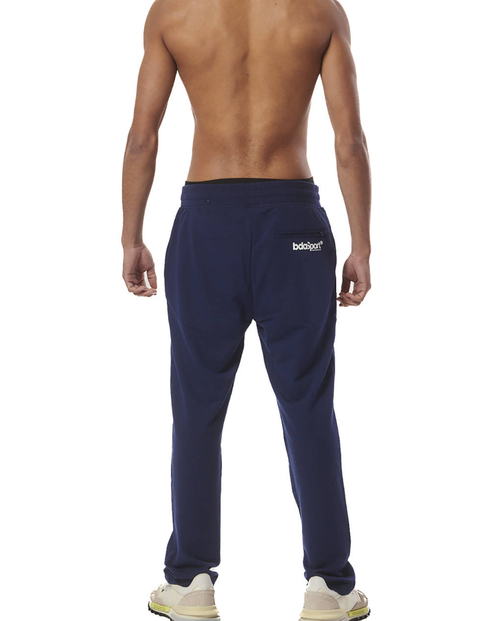 BODY ACTION MENS ESSENTIAL STRAIGHT SWEATPANTS W/ZIPPERS