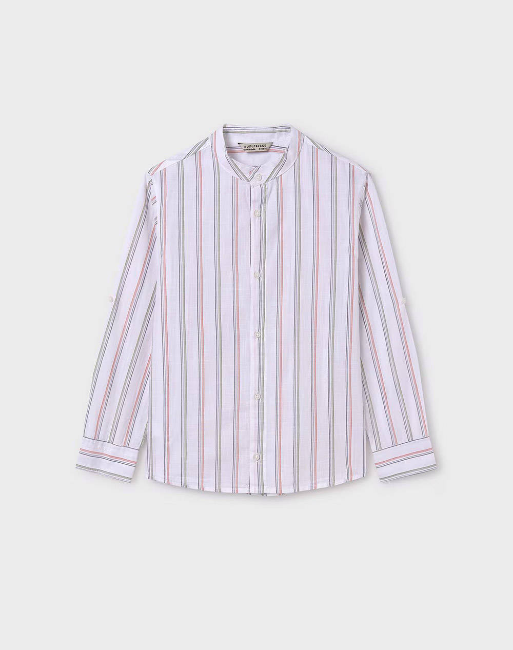 MAYORAL Long-sleeved shirt with a striped collar