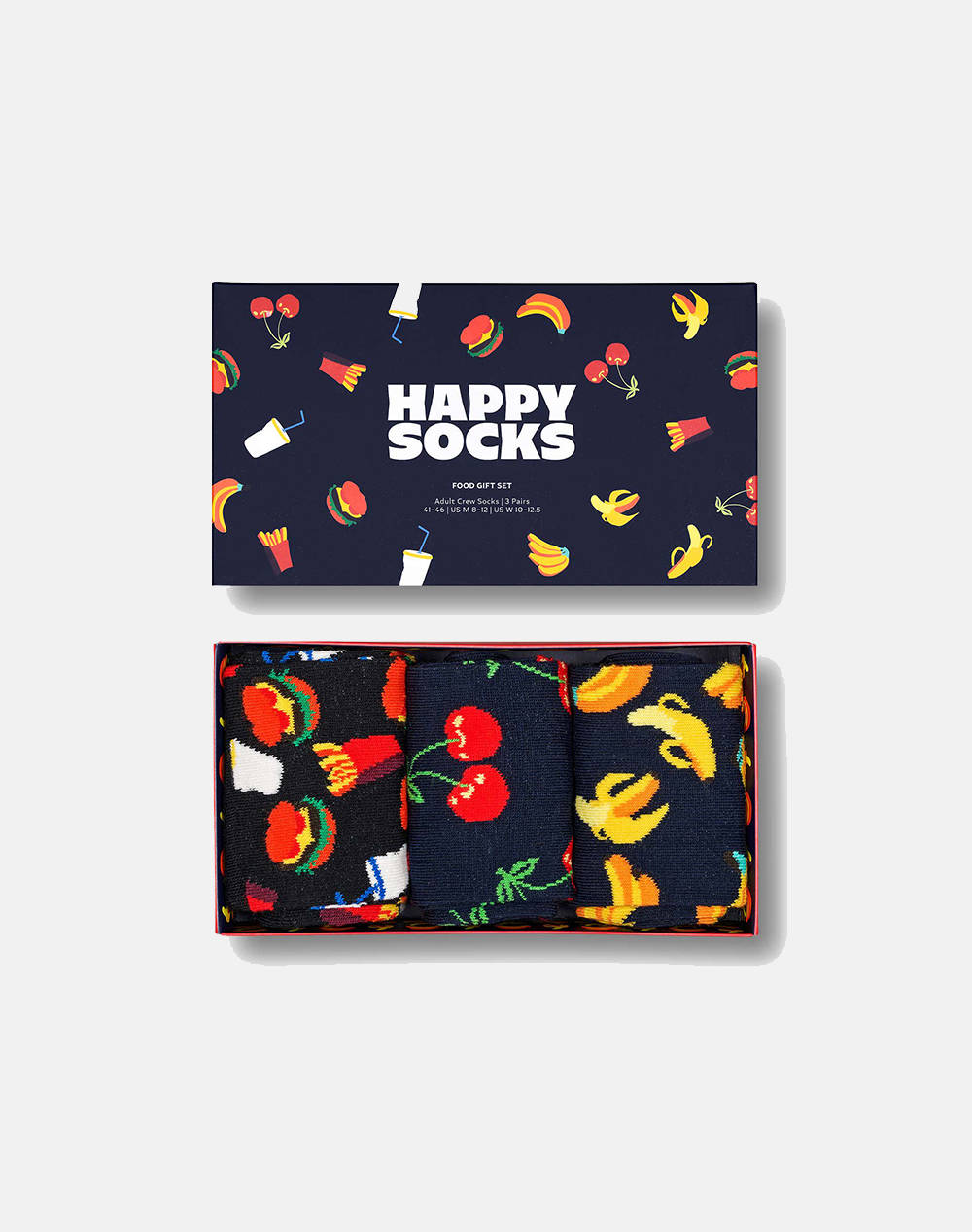 HAPPY SOCKS 3-Pack Food Socks Gift Set